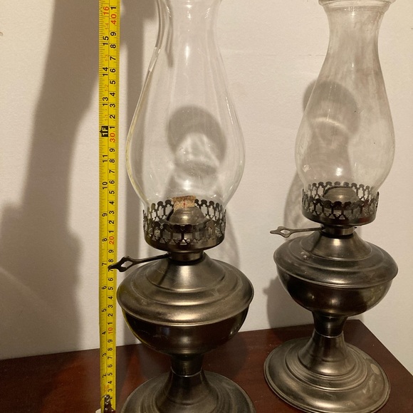 Vintage oil lamps (set of 2) - Picture 5 of 7